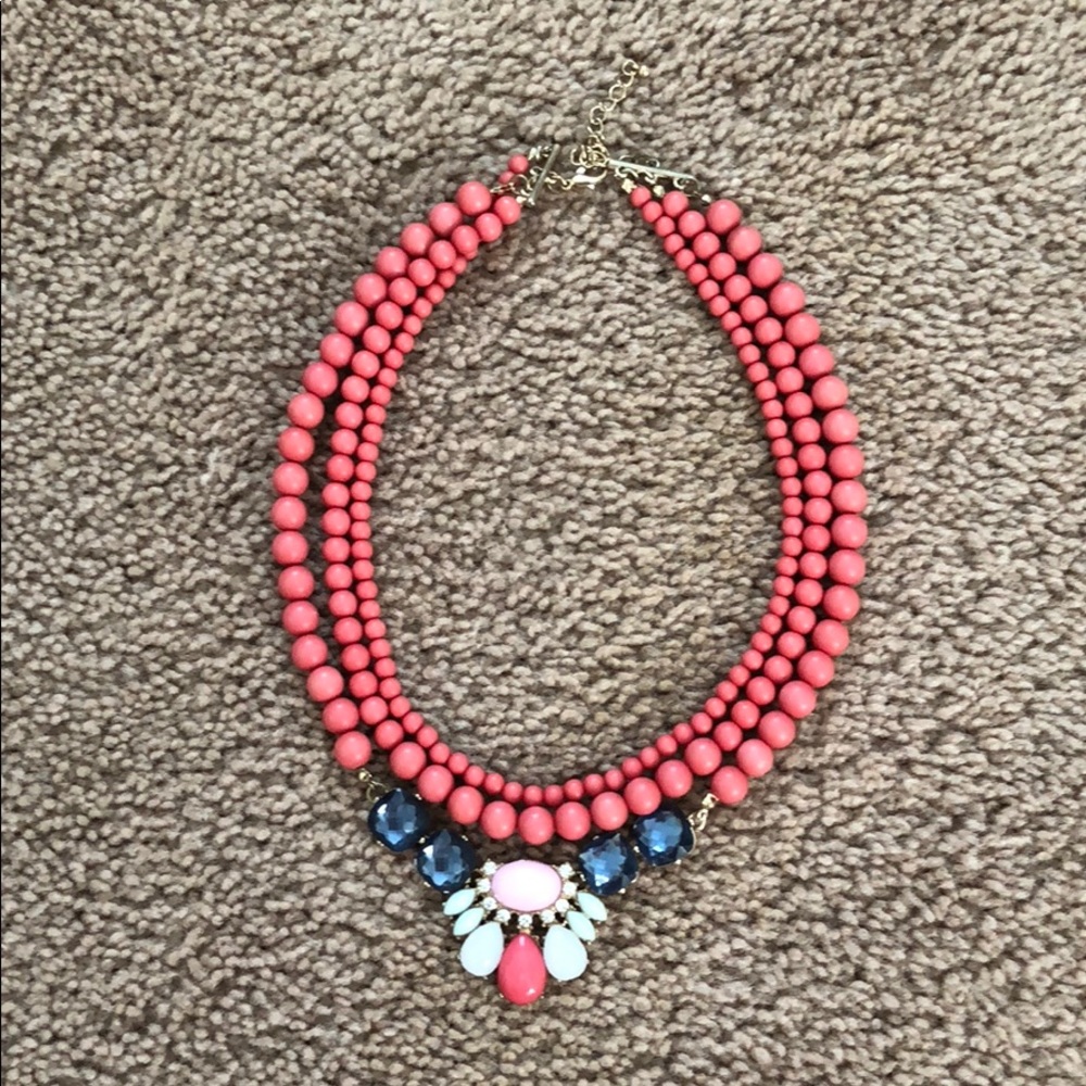 Pink layered necklace